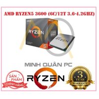 CPU AMD Ryzen 5 3600 (6C/12T, 3.6 GHz – 4.2 GHz, 32MB) – AM4
