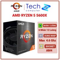 CPU AMD Ryzen 5 5600X Box Chính Hãng Bảo Hành 3 Năm
