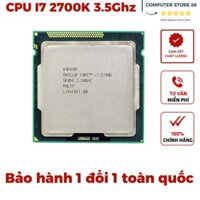 CPU Core I7 2600 2600K 2700K Socket 1155 cho máy bàn + tặng kèm 1 lọ keo tản nhiệt