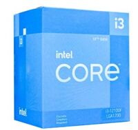 CPU Intel Core i3-12100F (3.3GHz turbo up to 4.3GHz, 4 nhân 8 luồng, 12MB Cache, 58W)- Socket Intel LGA 1700)