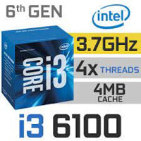 CPU Intel Core i3 6100 3.7 GHz I3-6100 Socket 1151 Skylake