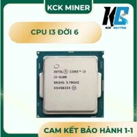 CPU Intel Core i3 6100 (3.70GHz, 3M, 2 Cores 4 Threads) chưa gồm Fan