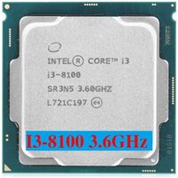 CPU Intel Core i3-8100 (3.6GHz, 4 nhân, 4 luồng, 6MB Cache, 65W) - Socket Intel LGA 1151-v2