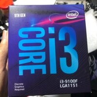 CPU Intel Core i3 9100F (4.20GHz, 6M, 4 Cores 4 Threads) TRAY chưa gồm Fan (Không GPU)