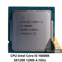CPU Intel Core i5-10600K SK1200 12Mb 4.1Ghz