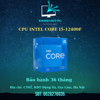 CPU INTEL CORE I5-12400F (UPTO 4.4GHZ, 6 NHÂN 12 LUỒNG, 18MB CACHE, 65W) - SOCKET INTEL LGA 1700)