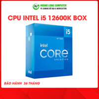 CPU Intel Core i5 12600K FULL BOX Bộ Vi Xử Lý I5 20M Cache, up to 4.90 GHz, 8C16T, Socket 1700 - Hoàng Long Computer