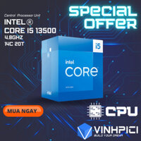 CPU Intel Core i5 13500 (2.5GHz Turbo 4.8GHz / 14 Nhân 20 Luồng / 24MB / LGA 1700) [NEW]