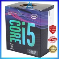 CPU Intel Core i5 8400 (6 nhân 6 luồng, 2.8 GHz turbo up to 4.0 GHz, 9 MB, FCLGA1151) - Full Box Nhập khẩu