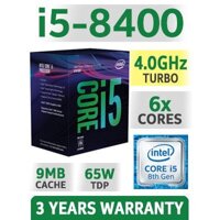 CPU Intel Core I5 8400 Box New 2.8Ghz Turbo Up To 4Ghz / 9MB / 6 Cores 6 Threads / Socket 1151 V2 (Coffee Lake )