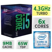 CPU INTEL CORE I5 8600K COFFEE LAKE ( xung cực cao 6 nhân 4.3Ghz !!! )