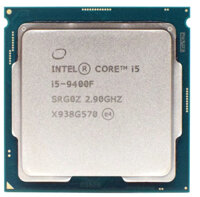 CPU Intel Core i5 9400F (4.10GHz, 9M, 6 Cores 6 Threads) TRAY chưa gồm Fan (Không GPU)