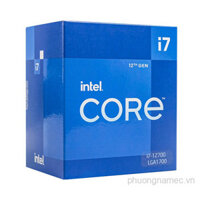 CPU Intel® Core™ i7-12700 (Up To 4.90 GHz, 12 Nhân 20 Luồng, 25M Cache, Socket Intel LGA 1700)