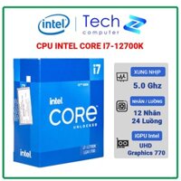 CPU Intel Core i7 12700K Box New Bảo Hành 3 Năm