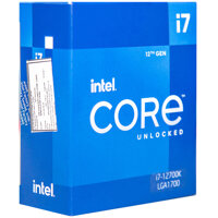 CPU Intel Core i7-12700KF 3.8GHz turbo up to 5.0Ghz, 12 nhân 20 luồng, 25MB Cache, 125W - Socket Intel LGA 1700Alder Lake - Hàng Chính Hãng