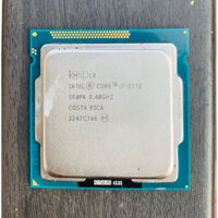 CPU Intel core i7-3770 cũ 3.4GHz up to 3.9GHz.Socket 1155 chạy cho các loại main H61, B65, H77, Q67, Z68, Q77...i