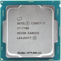 CPU Intel Core I7 7700 cũ 3.6Ghz/8MB/HD630/SK1151 (Kabylake)