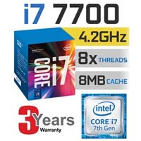 CPU Intel Core i7 7700 (4.20GHz, 8M, 4 Cores 8 Threads) TRAY chưa gồm Fan