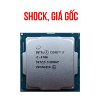 CPU INTEL CORE I7 8700( 3.2Ghz Turbo Up to 4.6Ghz / 12MB / 6 Cores, 12 Threads / Socket 1151 v2) Tray