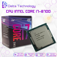 CPU Intel Core i7-8700 - Tốc độ Upto 4.6Ghz, 6 nhân 12 luồng, 12MB Cache, 65W - Socket LGA 1151, Tặng keo tản nhiệt