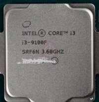 CPU Intel i3 9100F thế hệ 9 sk1151v2 ( 4.2ghz, 6M, 4 Cores 4 Threads , Không VGA Onboard )