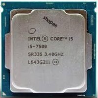 CPU intel I5 - 7500+7400 Tray không box+tản