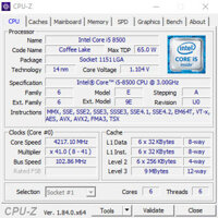 CPU Intel i5 8500