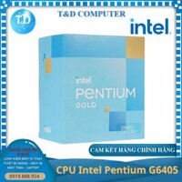CPU Intel Pentium G6405 4.1GHz Socket 1200, 2 nhân 4 luồng 4Mb -  Hàng chính hãng Viễn Sơn phân phối