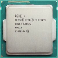 CPU Intel Xeon E3 1230/1231 v3 (3.30GHz Upto 3.70Ghz, 8MB Cache, 4C/8T) TRAY ( Qua Sử Dụng )