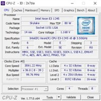 CPU Intel Xeon E3 1245 V5