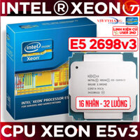 CPU Intel Xeon E5 2698v3 ( 2.3 GHz Turbo 3.6 GHz, 40M, 16C/32T ) Lắp main X99 DDR4 SK2011 ( Cũ - 2nd )