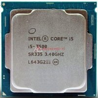 CPU SK 1151v1 Intel Core i5-7500 Tray (3.4GHz up to 3.8GHz, 4 nhân, 4 luồng, 6MB, 65W)