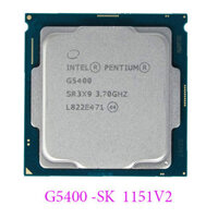 CPU SK 1151v2 Intel I3, I5, Pentium Gold G5400 Tray (3.7GHz, 2 nhân, 4 luồng, 4MB, 58W). Bảo hành 36 Tháng