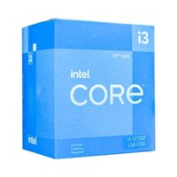 CPU SK 1700 Intel Core i3-12100F Box Chính hãng (3.3GHz up to 4.3GHz, 4 nhân, 8 luồng, 12MB, 58W) dùng Vga rời