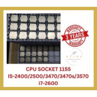 CPU Socket 1155 Dòng I5-2400, I5-2500, I5-3470, I7-2600, I7-3770 , Bảo Hành 3 năm, 1 Đổi 1