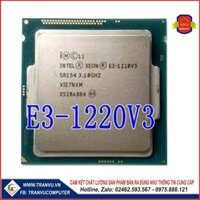 CPU Xeon E3 1220V3 lắp cho main Socket 1150 hiệu năng như i5 4570 giá chỉ bằng 1 nửa
