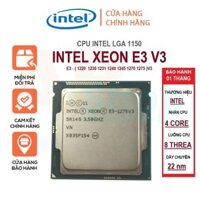 cpu xeon e3 1225v3 / e3 1245v3 / e3 1220v3 / e3 1271v3 ngang i7 4790 socket 1150/ tặng keo tản nhiệt