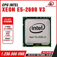 CPU Xeon E5-2690v3, 12C/24T 2.6Ghz – 3.5Ghz, 30MB