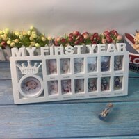 Cpy Khung ảnh cột mốc năm đầu tiên Quà lưu niệm Khung lưu niệm cho bé năm đầu tiên của tôi