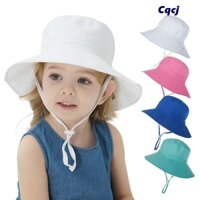 Cqcj 2 Chiếc Mũ Xô Bé Trai Bé Gái Mùa Hè Vành Rộng Cổ Tai Chống Tia UV Mũ Đi Biển