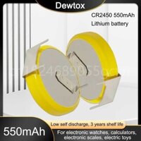 Cr2450 1-10Pcs Nút Pin Lithium 3V Với Chân Hàn Cho Bo Mạch Chủ/Nồi Cơm Điện, V.V.