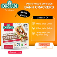 Cracker Bánh Mì Giòn Kiều Mạch Orgran - GLUTEN FREE Toasted Buckwheat Crispibread - Hộp 125g