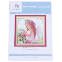 Crafts Flower Angel Cross Stitch Kit 14CT 35*35cm