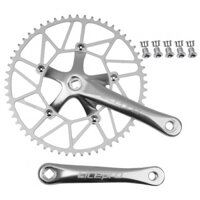 Crankset 50T 52T 54T 56T 58T AL6061 Hợp Kim Nhôm Đen Rỗng Siêu Nhẹ