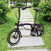 Cranston Ba Xe Đạp Gấp Litepro Siêu Nhẹ Di Động Retro Vải Nhỏ 9 Tốc Độ Khuyến Khích Xe Đạp