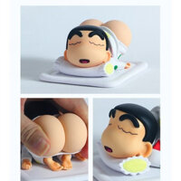 Crayon Kid Bare Mông Shin-Chan Q-Bomb Silicone Mềm Mông Bộ Đồ Ngủ Shin-Chan Tay Văn Phòng Búp Bê Mẫu Đồ Trang Trí
