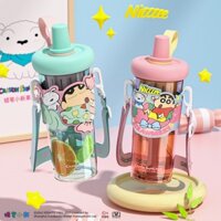 Crayon Shin-Chan Cốc Nước,bình nước trẻ em,bình nước ống hút,cốc uống nước,cốc uống nước cute,phim hoạt hình cốc nước,Cốc nhựa Tritan,bình đựng nước cho bé