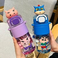 crayon shin-chan Cốc rơm, Cốc nước trẻ em, Phim hoạt hình cốc nước, ốc nước có ống hút, cốc nước cute, Cốc rơm chống rò rỉ dung tích lớn, Cốc nước với dây đeo, ốc nước trẻ em bằng nhựa, Tritan Chất liệu cốc nước