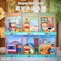 Crayon Shin-chan loạt đồ chơi máy tính để bàn siêu nhỏ đáng giá tiền các khối xây dựng hàng ngày sang trọng