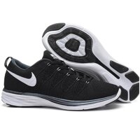 Crazy Deal Wholesale Price Official Popular Nike_Mens Flyknit_Lunar 2 Running Trainer Shoes Fashion Sneakers (Black/White)